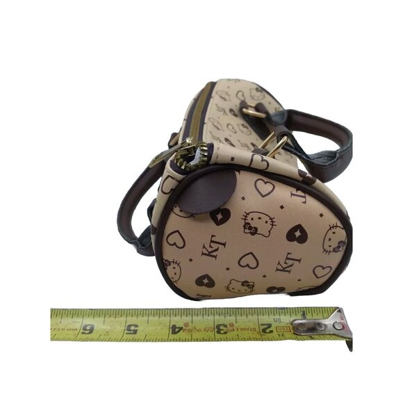 Hello Kitty Bag Y2k Retro Style Women  KT Print Cylinder Handbag 8.5" X 4" X 4" - Picture 3 of 10